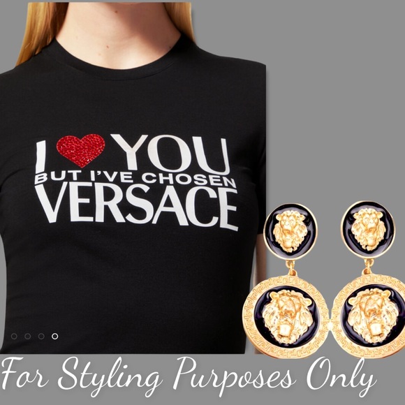 🆕Luxe ”Medusa” Black/Gold Fashion Statement Jewelry - Picture 7 of 8